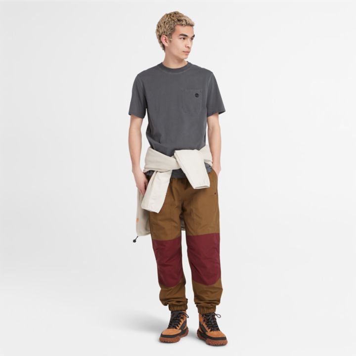 Camiseta Merrymack com bolso para homem na cor cinza escuro
