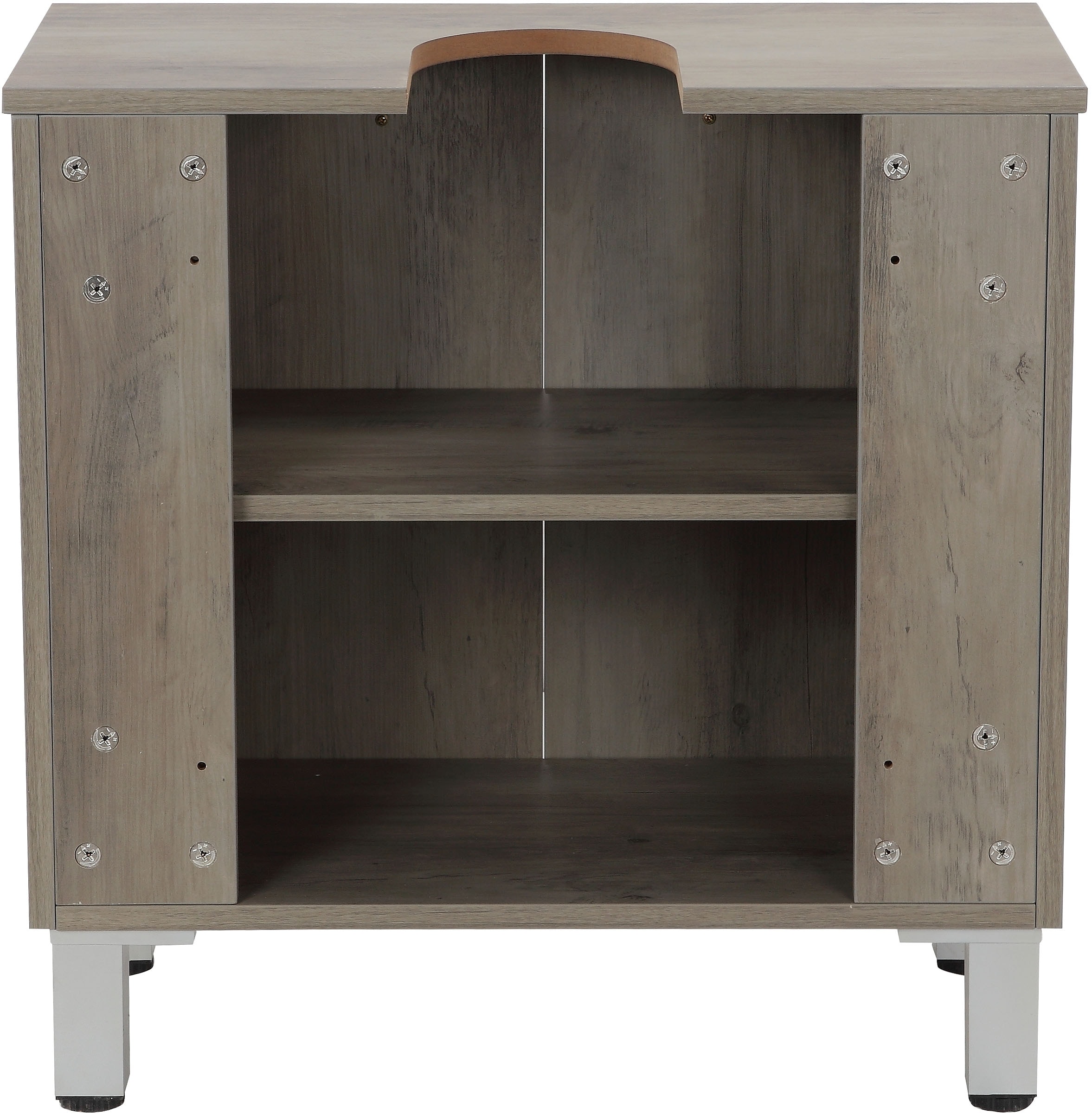 welltime Waschbeckenunterschrank »Florenz,Breite 60cm, 2 Tür, 2 Fächer, mit Siphonausschnitt, MDF-Front« in verschiedenen Farben erhältlich, Badmöbel, Badschrank, Kommode, Bad