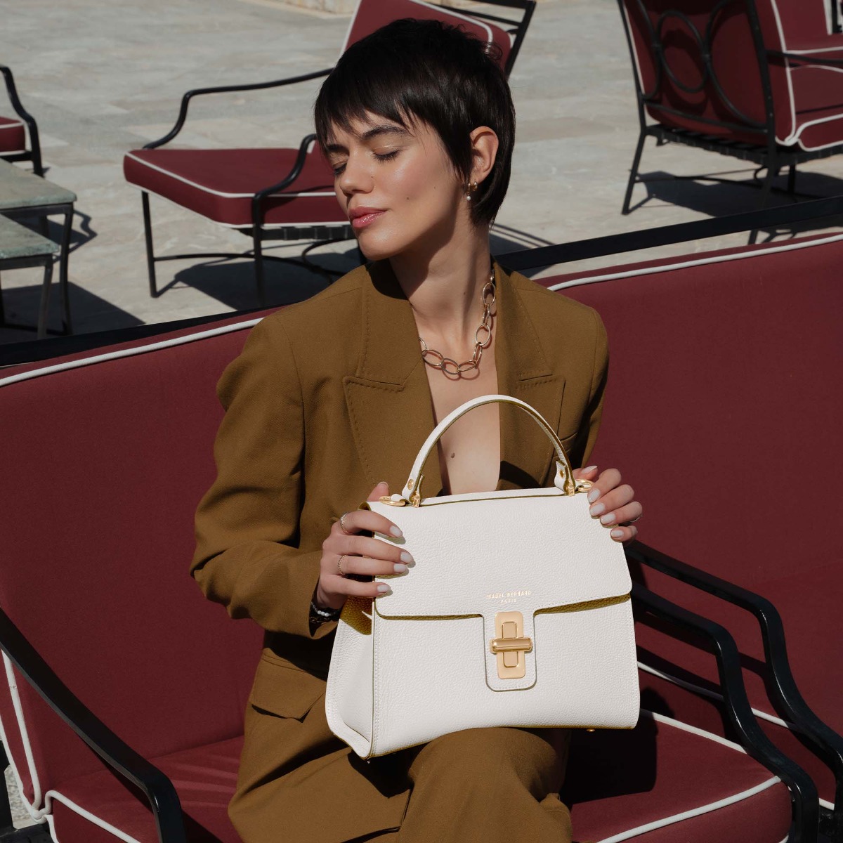 crossbody tas, handtas, schoudertas Isabel Bernard Isabel Bernard Wit