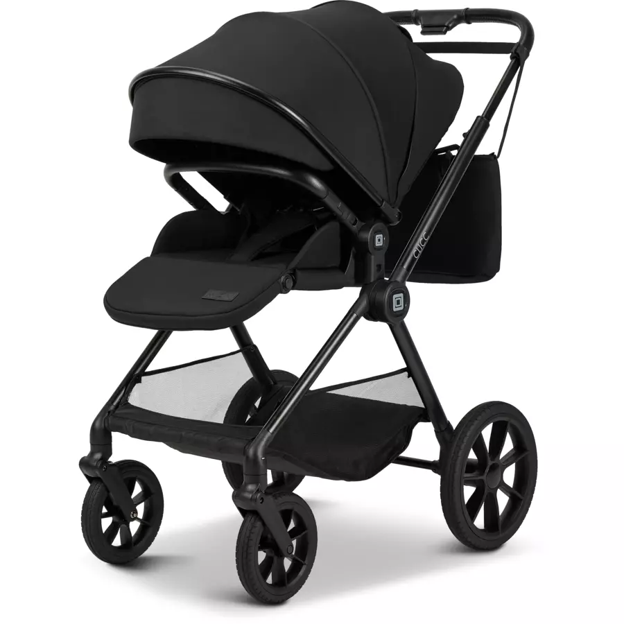 MOON Kombikinderwagen Clicc black melange