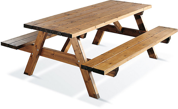 Table de jardin MOBILA en bois coloris Sapin L.200 x l.160 x H.74 cm