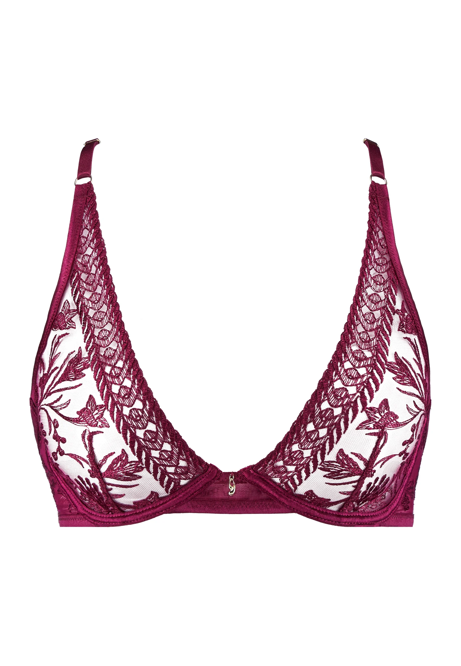MAGNETIC SPELL - Soutien-gorge triangle avec armatures | Rouge