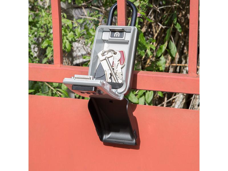Masterlock Schlüsselsafe Select Access Grau Schlüsselkasten mit beleuchteten Zahlenrädern; - Bügel