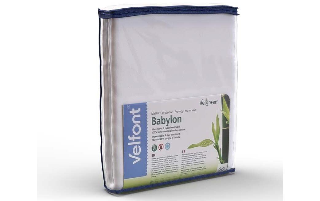 Fixmolton Velgreen Frotté 160 x 200 cm, WeissWasserdichter und hyper-atmungsaktiver Matratzenschoner aus 100% Bambus-Frottee