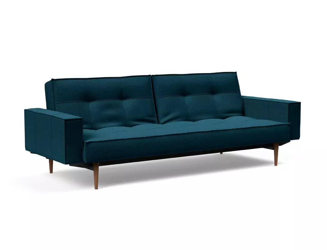 Schlafsofa mit Armlehnen Splitback Styletto dunkel
