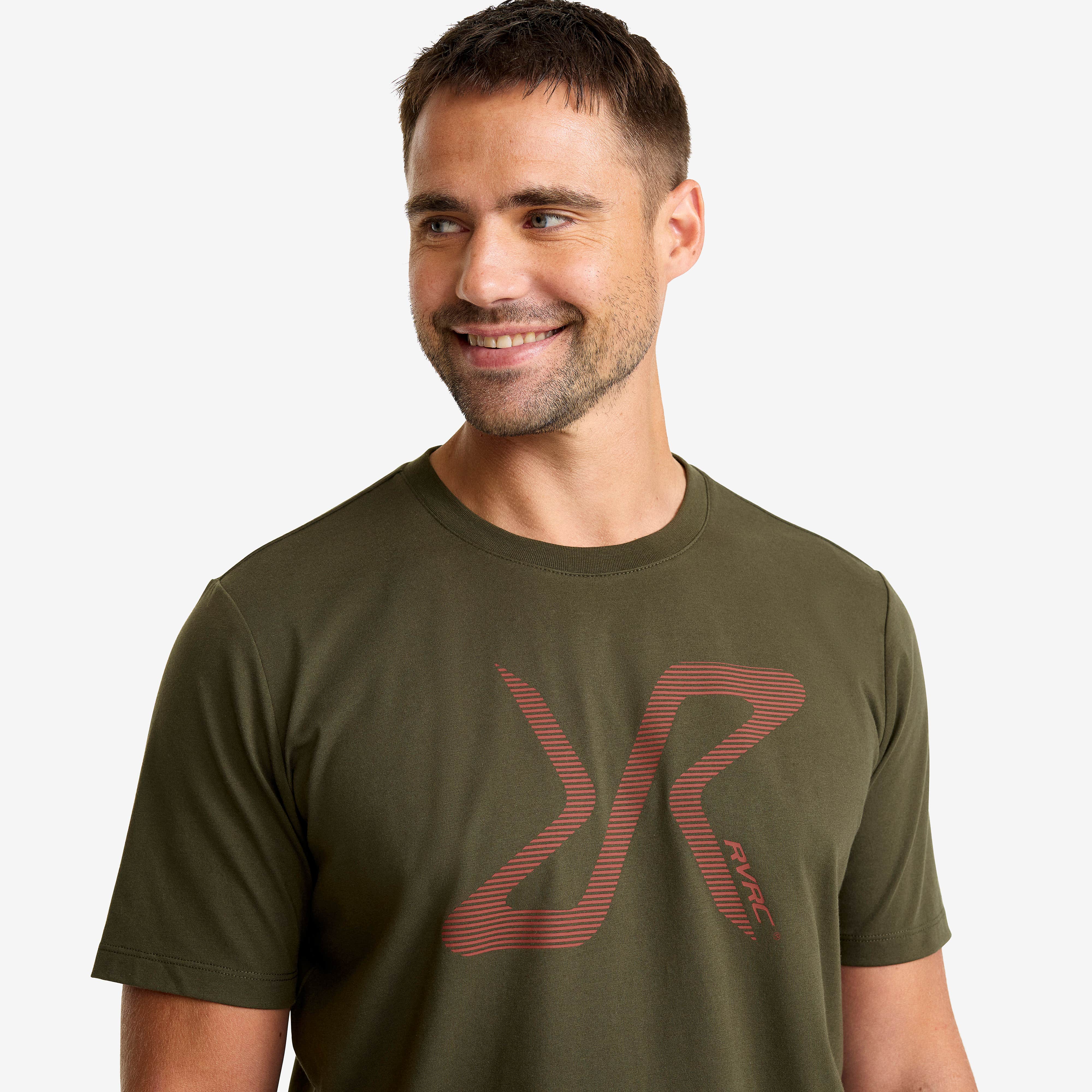 Easy Graphic Logo T-Shirt Herre Forest Night