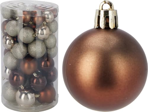 Weihnachtskugel kupfer aus Kunststoff