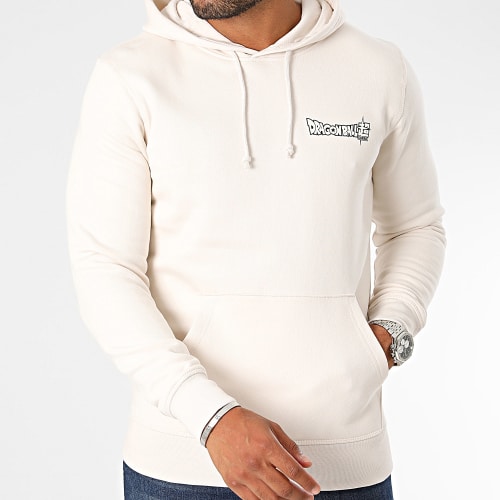 Sweat Capuche Back Goku Beige