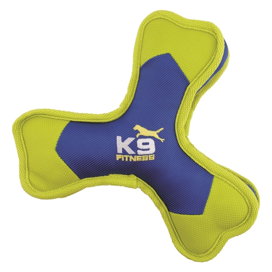 Brinquedo para cães Zeus Fitness em nylon resistente com formato de osso triplo, 24 cm