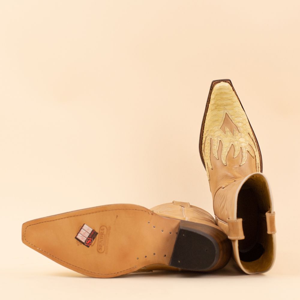 Sendra cowboyboots 7013P Piton Crema