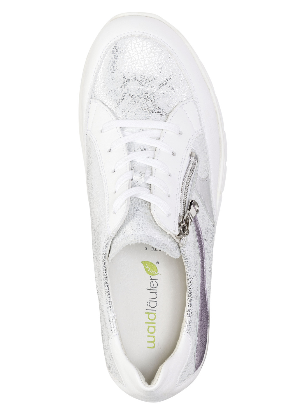 Waldläufer Schnür-Sneaker mit Metallic-Prägung