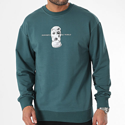 Sweat Crewneck Bleu Pétrole