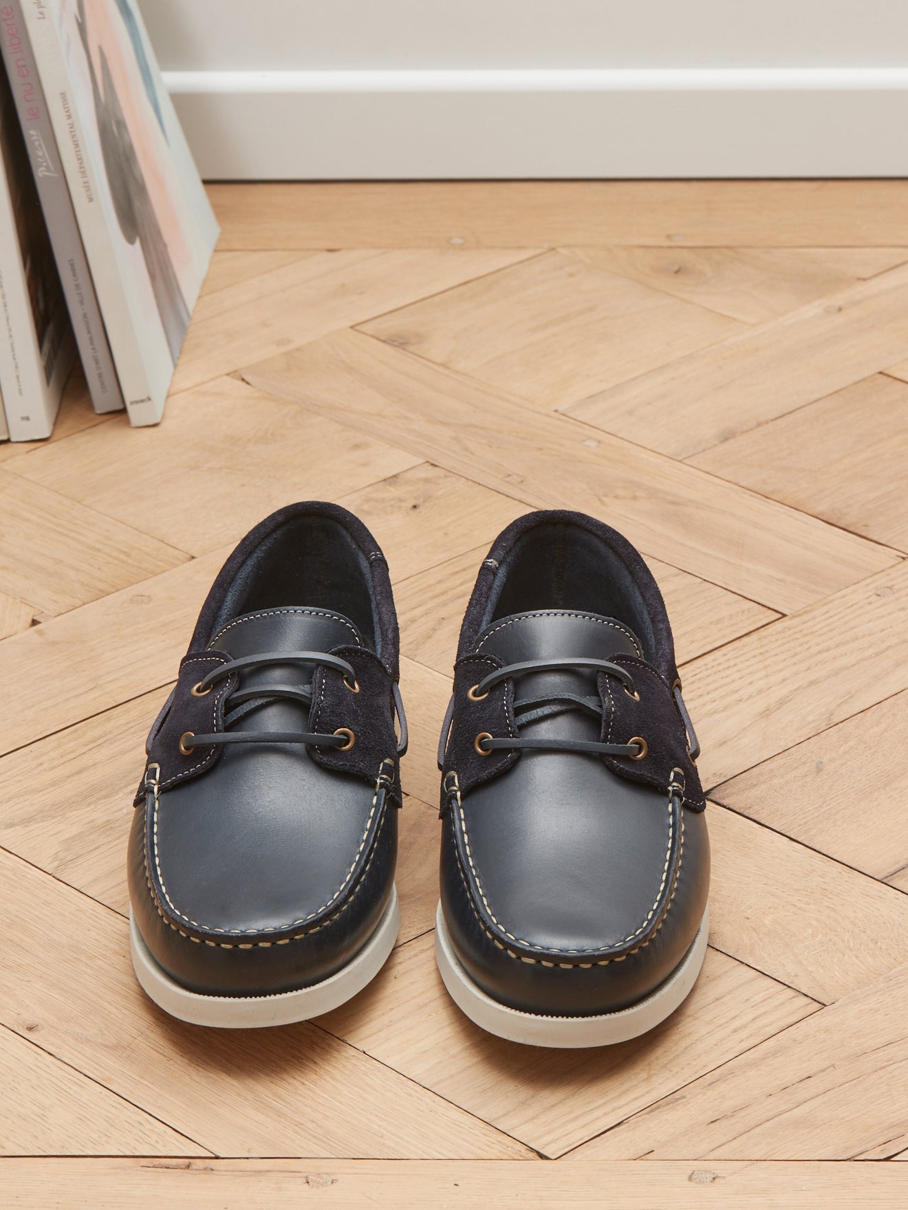 Chaussures bateau cuir homme