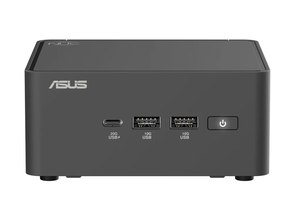ASUS NUC 15 Pro Tall Kit RNUC15CRHU700002 - Barebone - mini PC 1 x Core Ultra 7 255H / op til 5.1 GHz - RAM 0 GB - Arc Graphics 140T - IEEE 802.11ax (Wi-Fi 6), IEEE 802.11be (Wi-Fi 7), Bluetooth 5.4 - sort