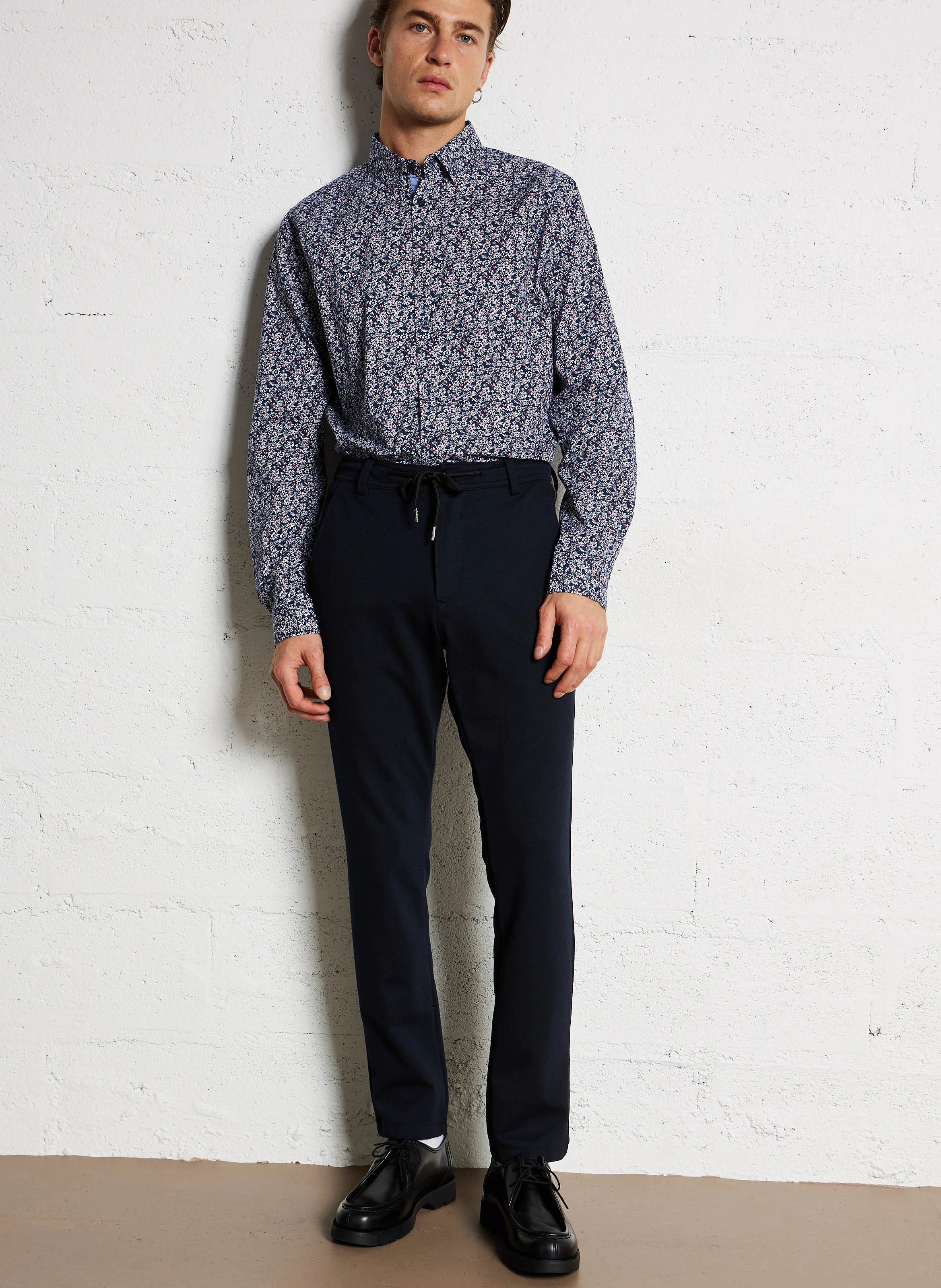 MARO - Pantalon droit| Bleu