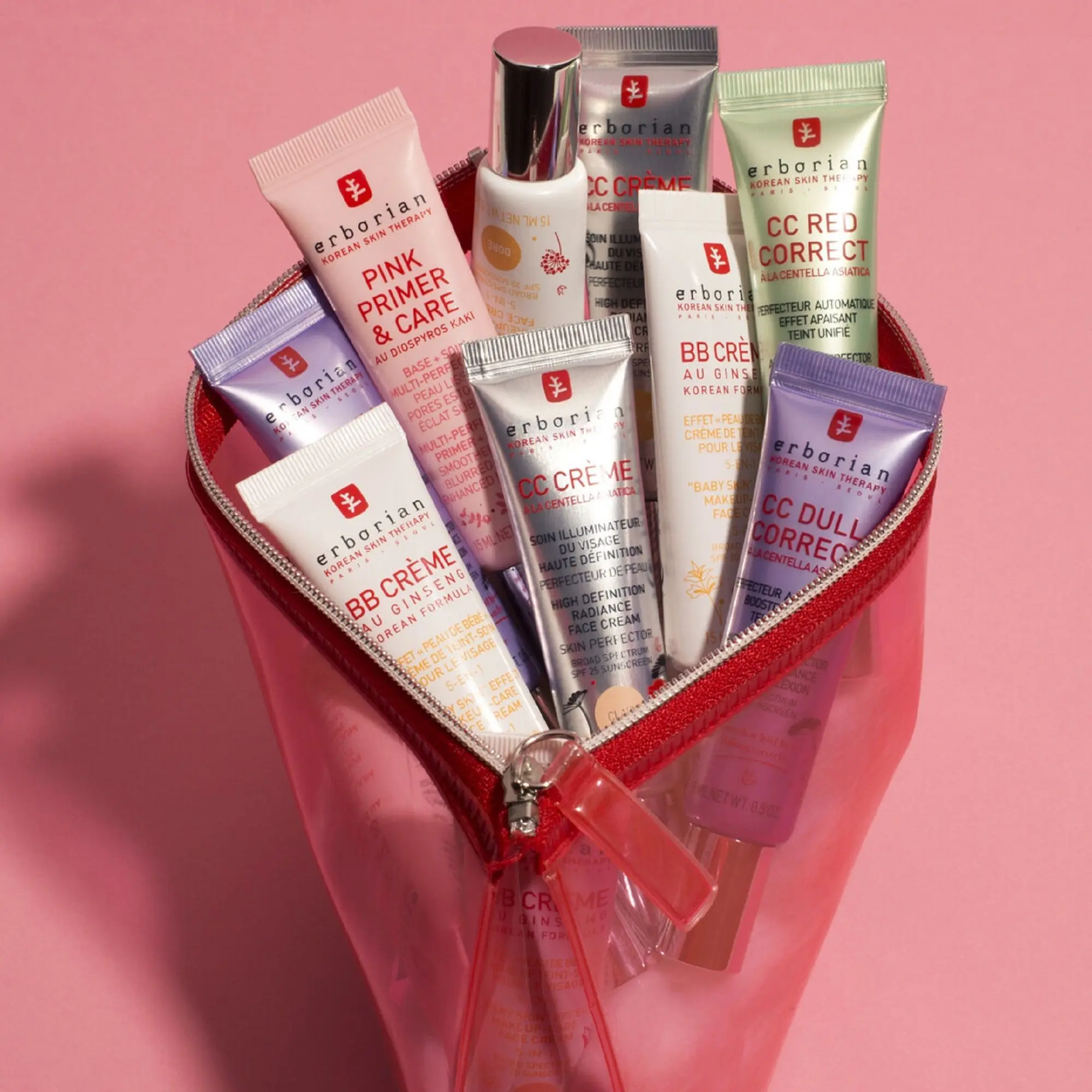 Erborian - Pink Primer & Care Base + Soin Multi-Perfecteur- Bases / Primers