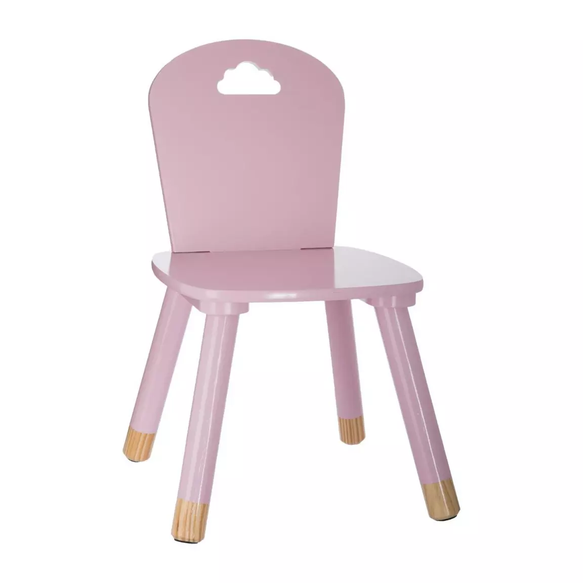 Chaise enfant bois (H50 cm) Douceur Rose