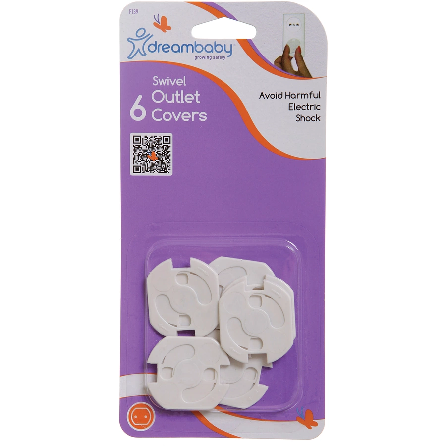 Dreambaby® drehbare Steckdosenabdeckung, 6 Stück