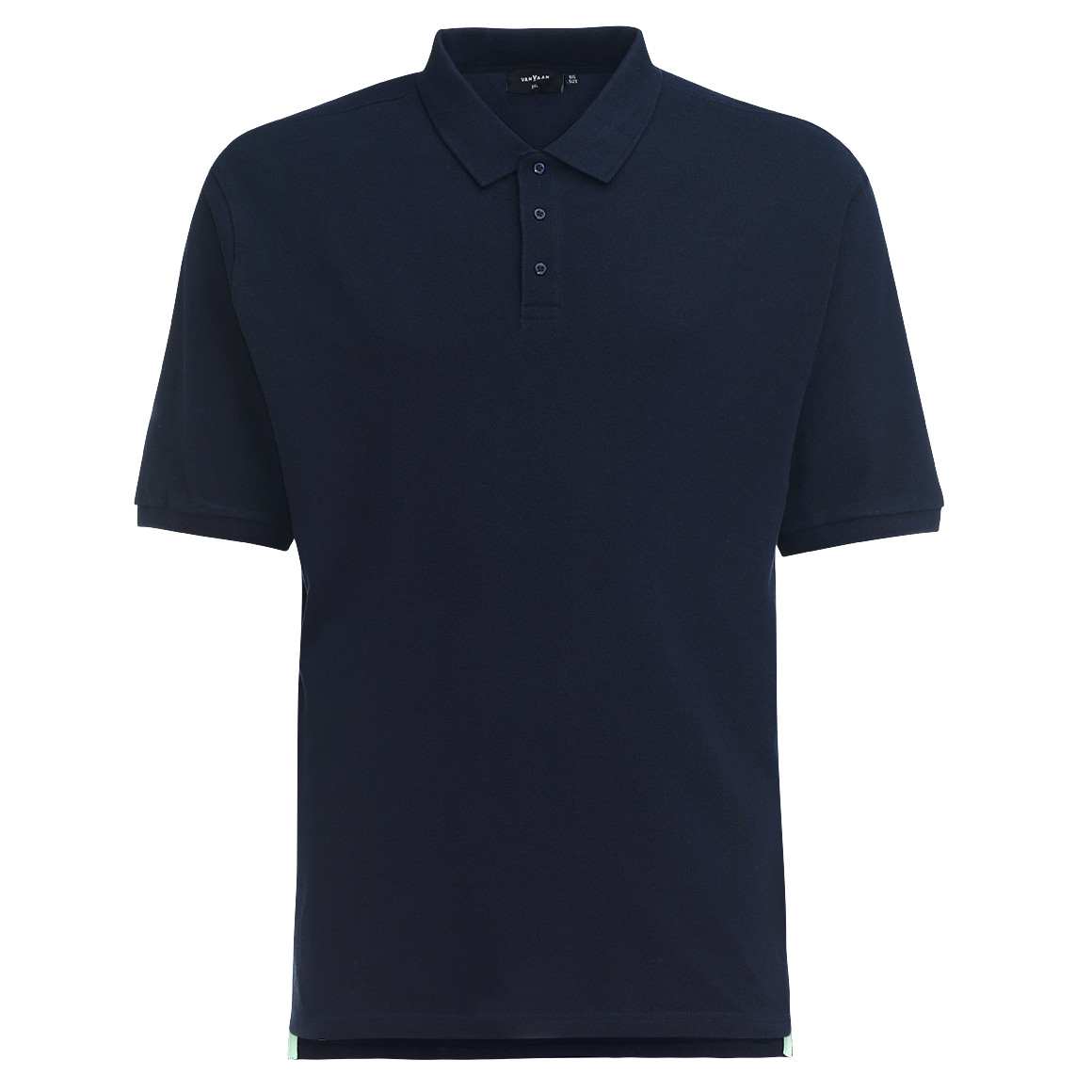 VanVaan Herren Poloshirt in Piqué-Qualität dunkelblau