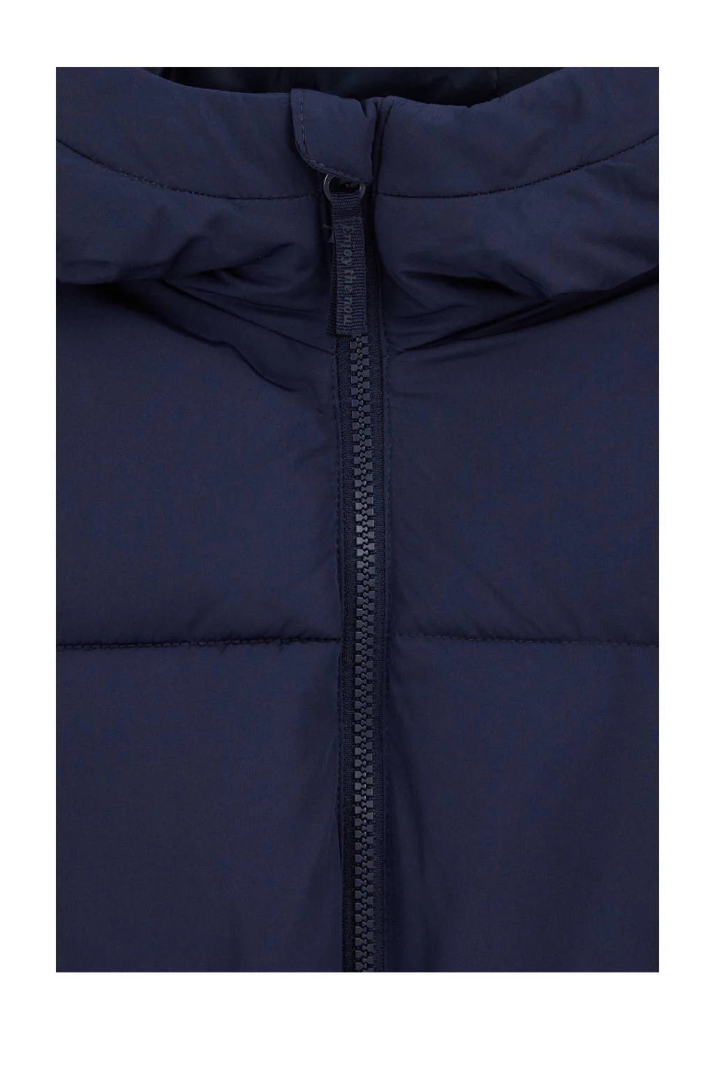 WE Fashion gewatteerde winterjas donkerblauw