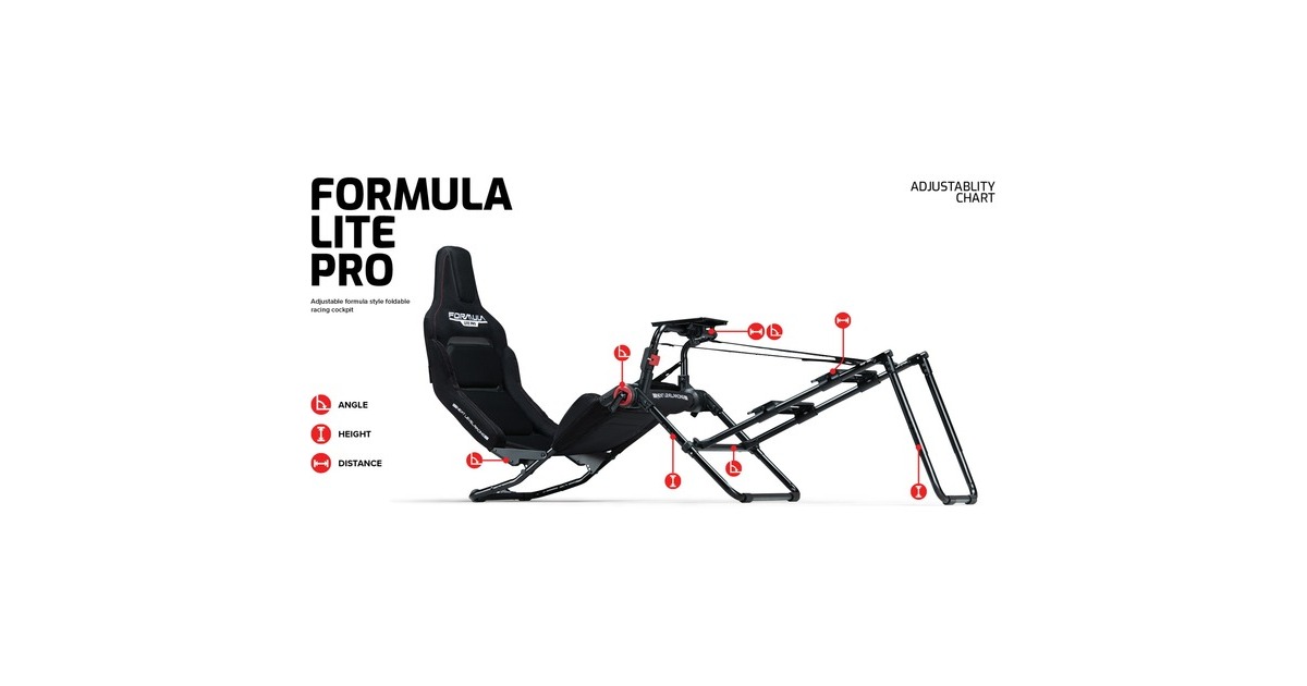 Next Level RacingFormula Lite Pro racing simulator  (Zwart)