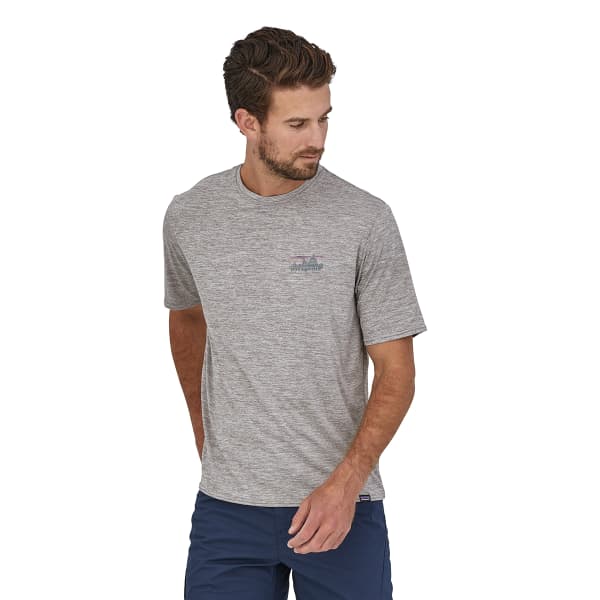 T-shirt randonnée PATAGONIA M'S CAP COOL DAILY GRAPHIC SHIRT SKYLINE FEATHER GREY