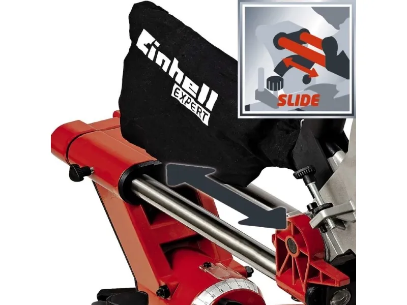 Einhell TE-SM 2534 Dual, 5100 rpm, 45°, 45°, Vekselstrøm, 1800 W, 614 mm