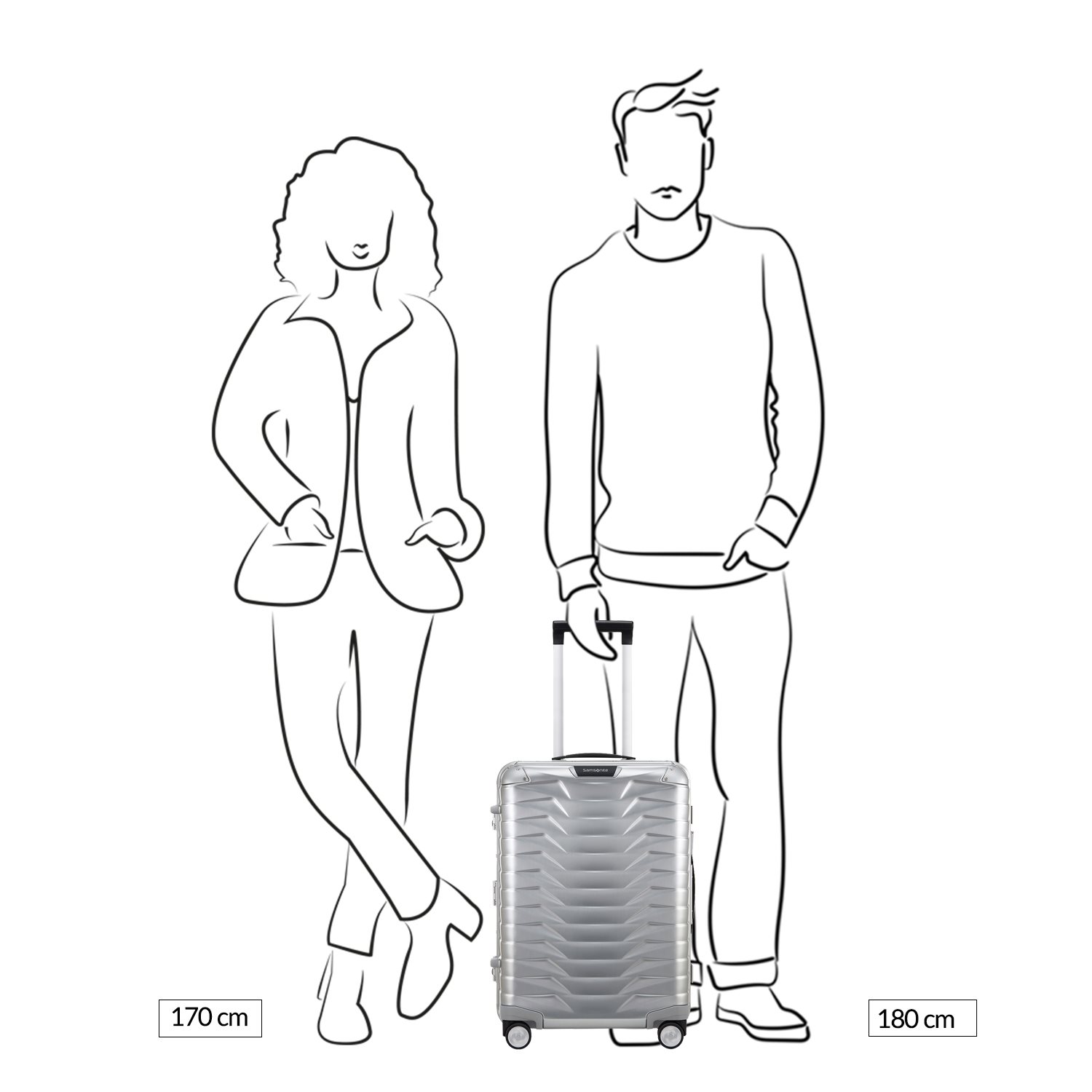 Samsonite Proxis Alu Spinner 55 aluminium