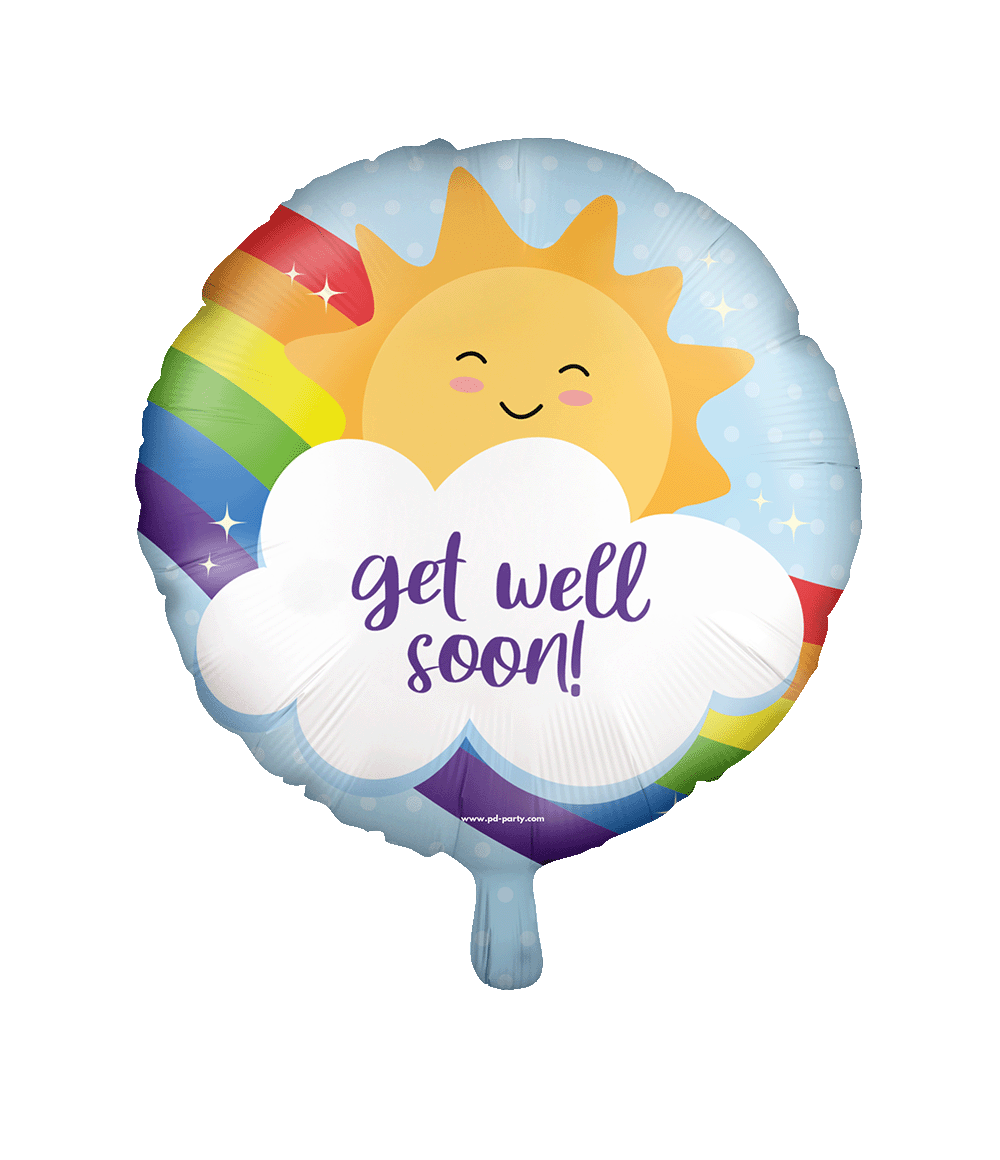 Get Well Soon Helium Ballon Leeg 46cm