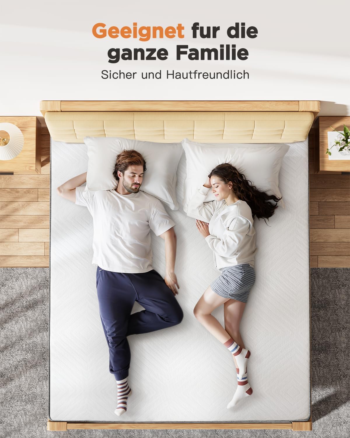 Matratzen Topper 180x200cm, 9cm Höhe Matratzentopper, H2&H3 Gel Memory Foam Matratzenauflage mit Öko-TEX Zertifiziert für Boxspringbett Wohnwagen Schlafsofa, Waschbar
