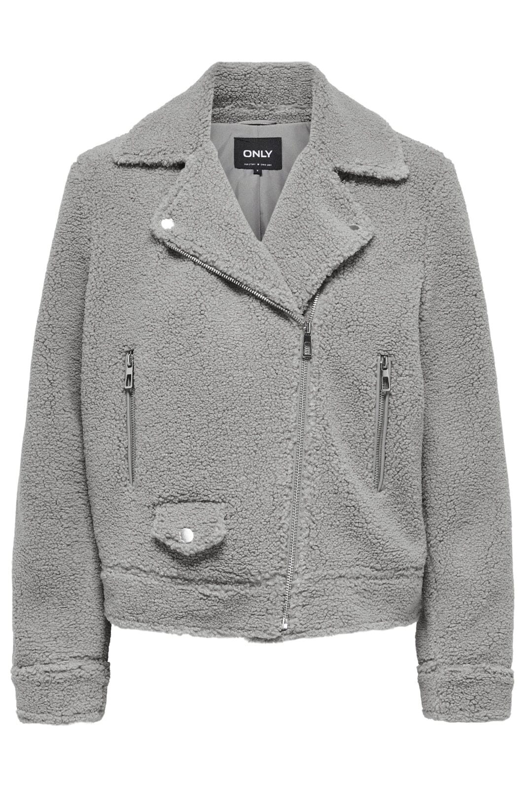 Only Onlrio Teddy Biker Jacket Cc 4496296 thunderstorm