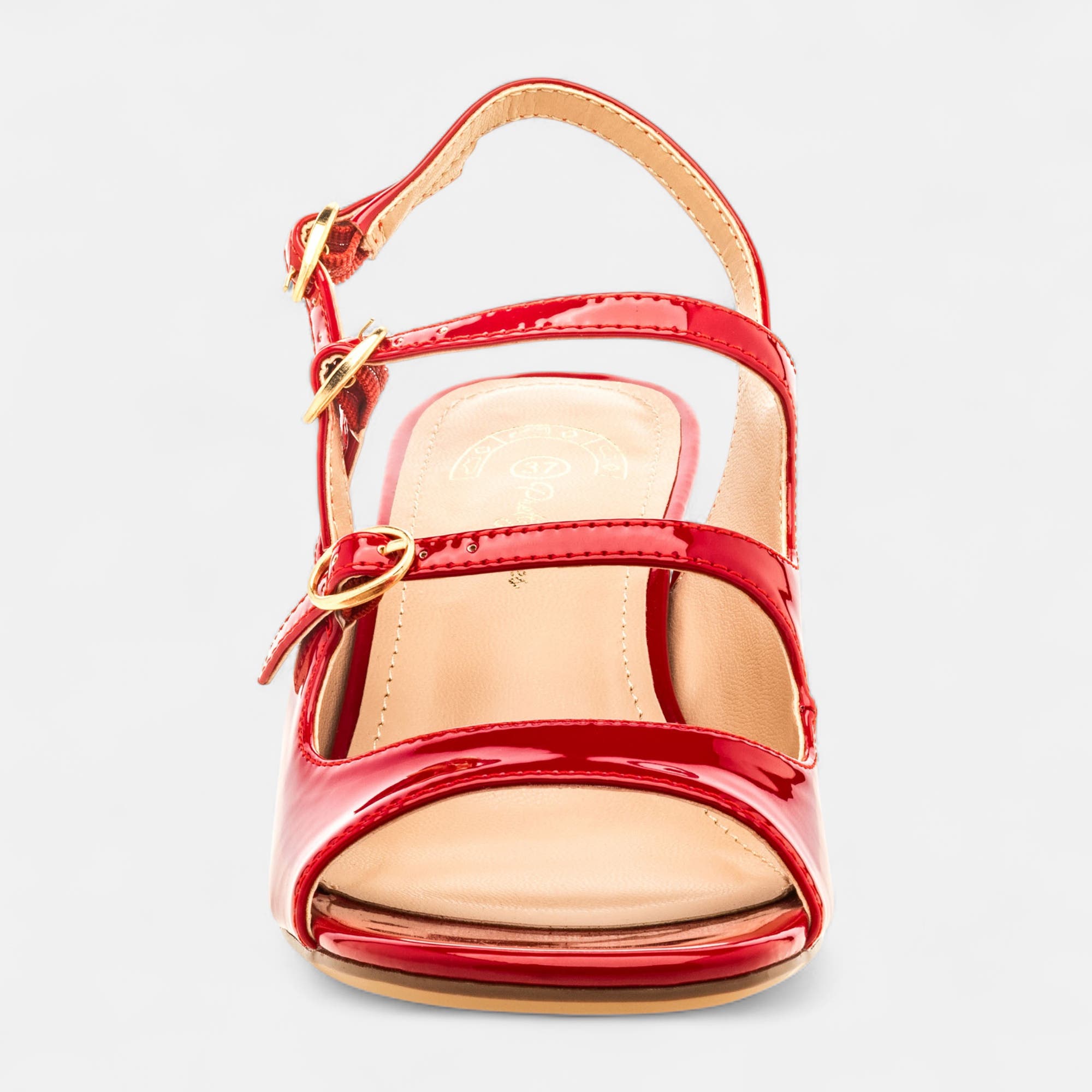 Nu-pieds à talon Femme rouge