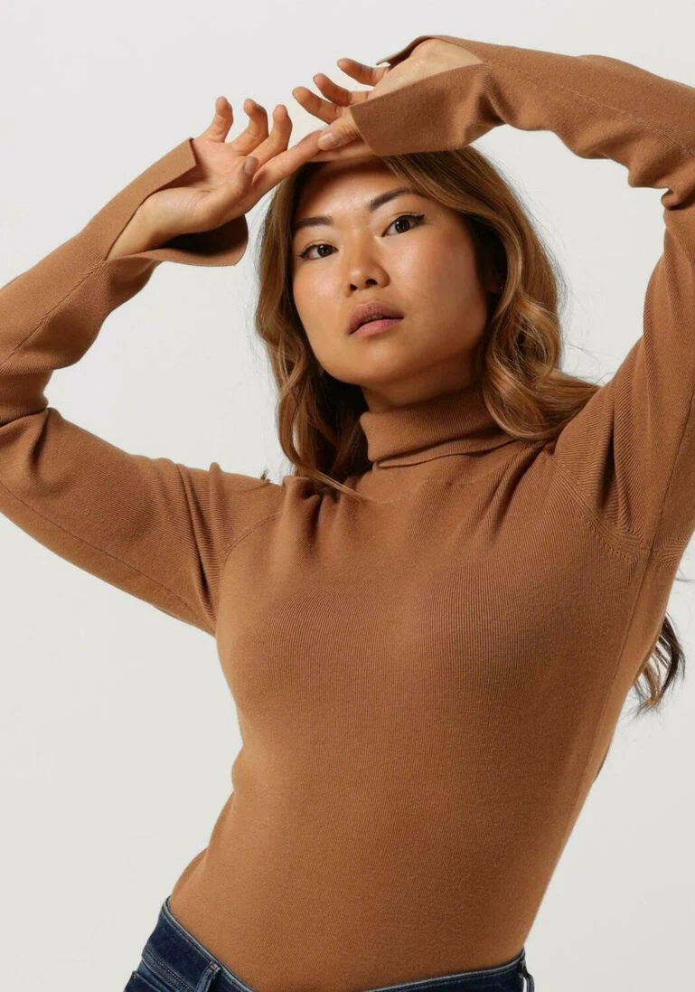 PENN & INK camel penn & ink coltrui coll neck