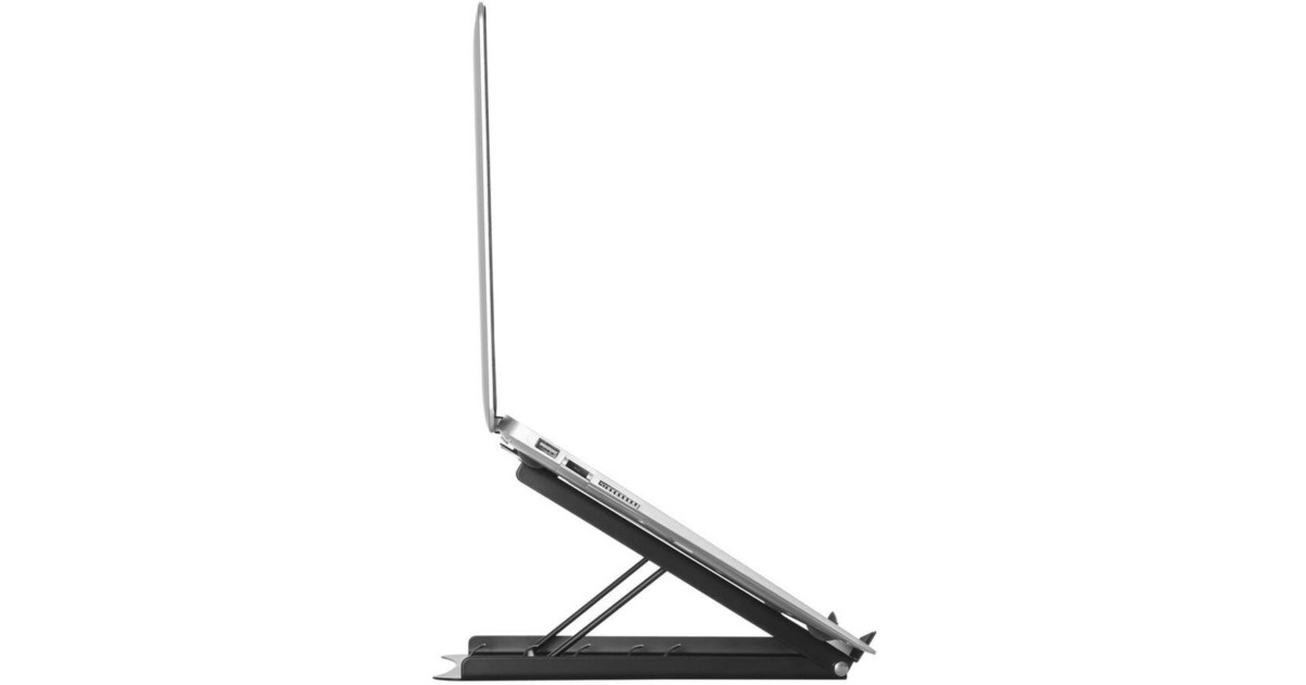 ACT ConnectivityLaptopstandaard, inklapbaar, hoogte verstelbaar in 5 standen  (Zwart)