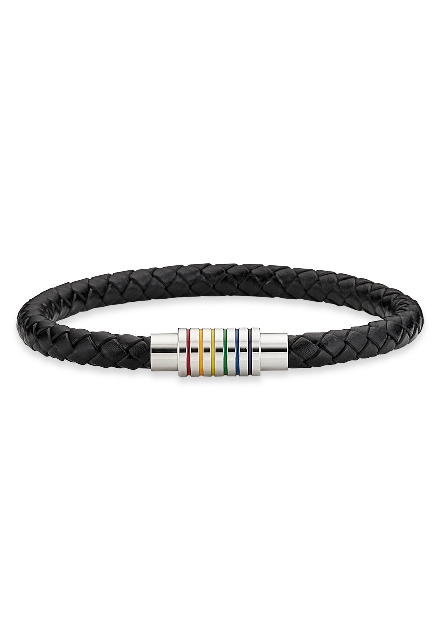 Bruno Banani Lederarmband »Schmuck Geschenk Armband Regenbogen« mit Epoxidharz