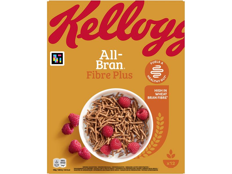 Kellogg's Cerealien All Bran Fiber Plus 12 x 500 g Ballaststoffreiche Kellogg's Cerealien-Sticks