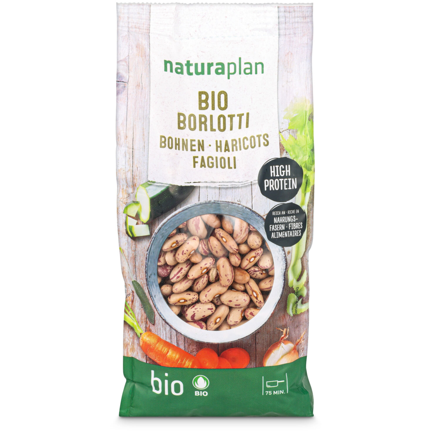 Naturaplan Bio Borlotti-Bohnen