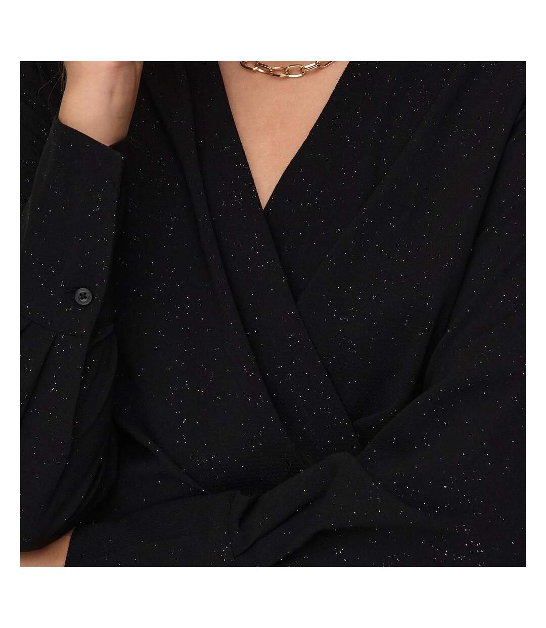 Robe Noir Femme JDY Foil Wrap