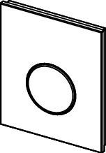 TECE - Loop - Bedieningsplaat Urinoir - Glas - Wit