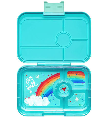 Yumbox Brotdose m. 4 Zimmer - Bento Tapas - Antibes Blue - Rainb