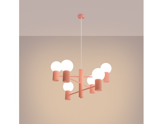 SOLLUX LIGHTING - Lustre halo 6 peach