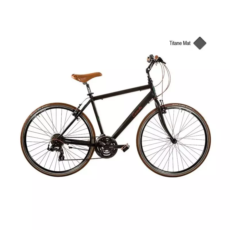 Vélo CASADEI ibrido 28´´ homme 21v titane mat h54h54 titane mat
