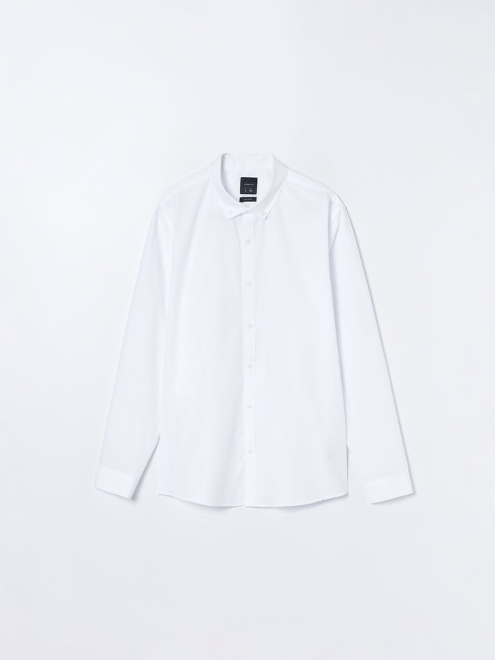 Camisa básica fácil de passar - Branca