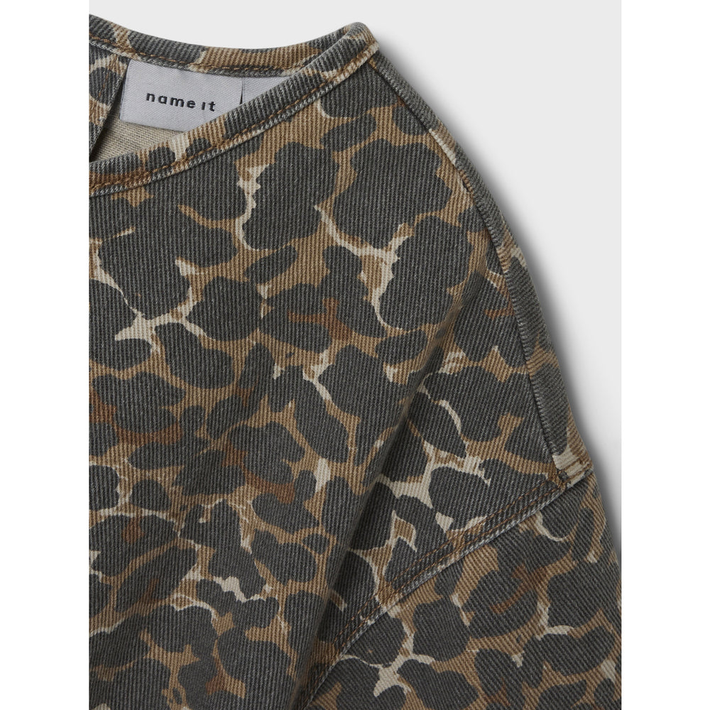 Køb Name It Affogat Leo Washed Down Nkfleo Twill Kjole 4002-Td T