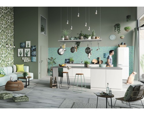 Vliesbehang 630307 Paradisio Floral groen