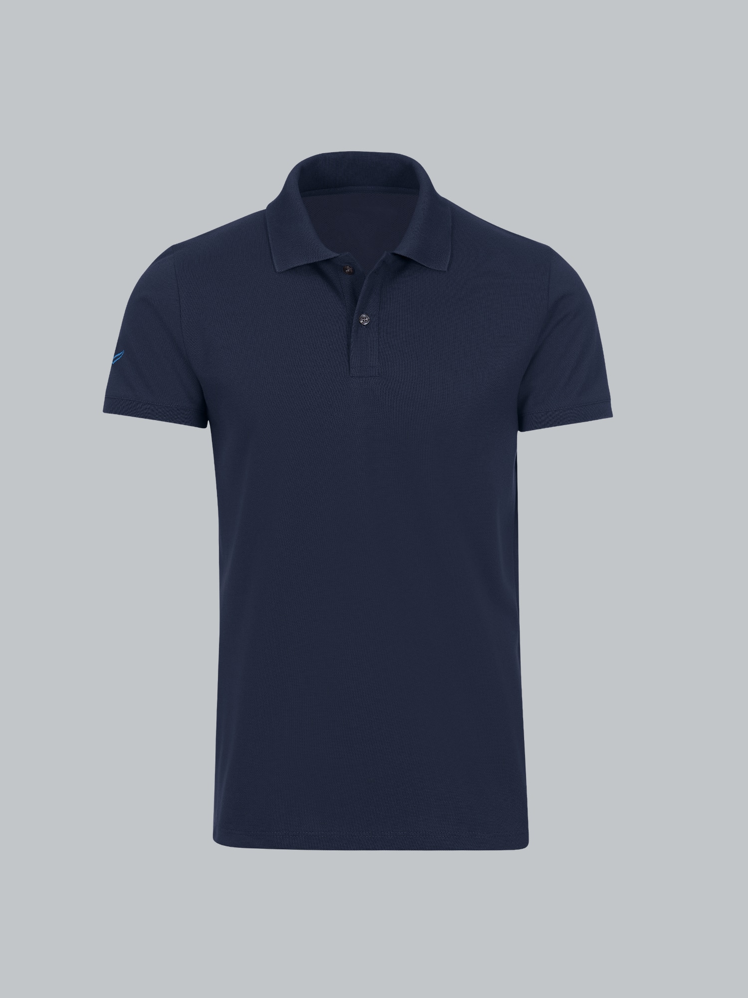 Slim Fit Poloshirt aus DELUXE-Piqué Navy