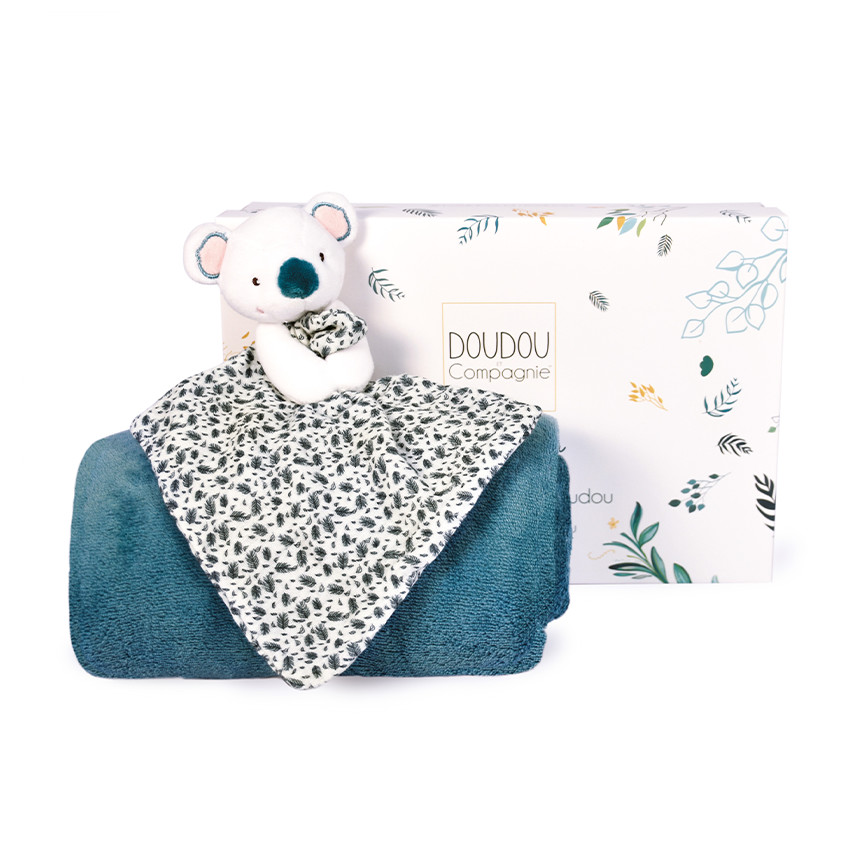 Coffret cadeau plaid + doudou Yoca le koala