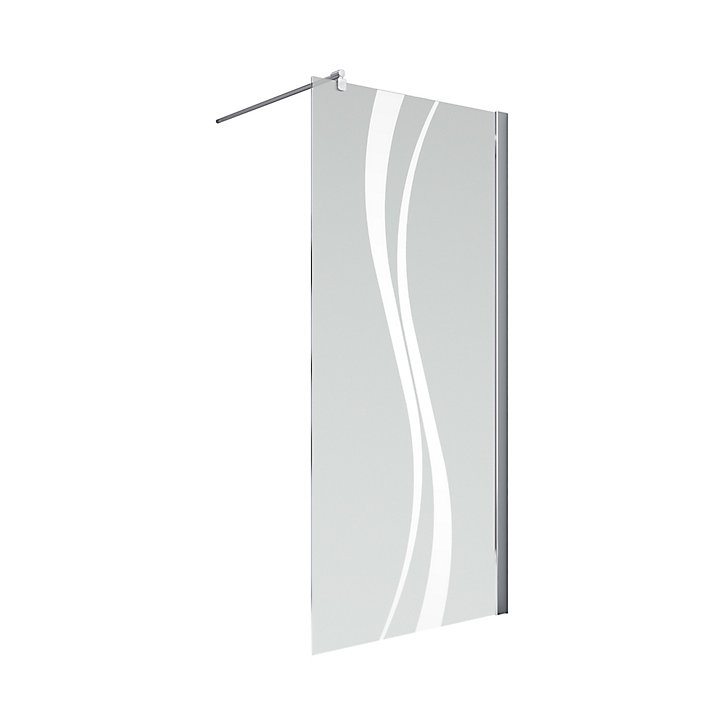 Paroi latérale fixe pour porte de douche pivotante 90 cm NewStyle Schulte verre transparent anticalcaire Liane