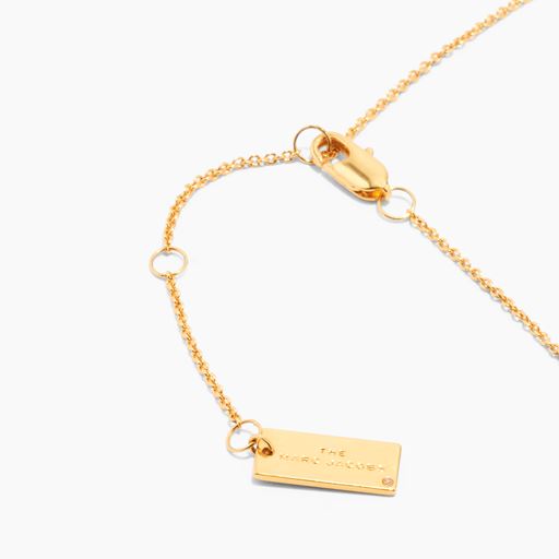 Marc Jacobs The Medallion Pendant Halskæde, Guld/Cream, 41 2,5 cm