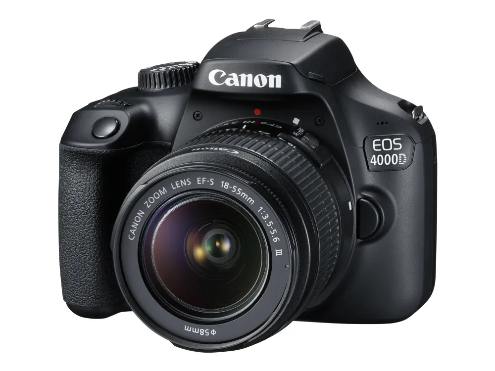 Canon EOS 4000D - Digitalkamera - SLR - 18.0 MP - APS-C - 1080 p / 30 fps - Wi-Fi - svart (Only Body, no lens)